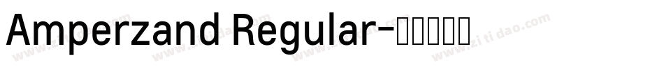 Amperzand Regular字体转换